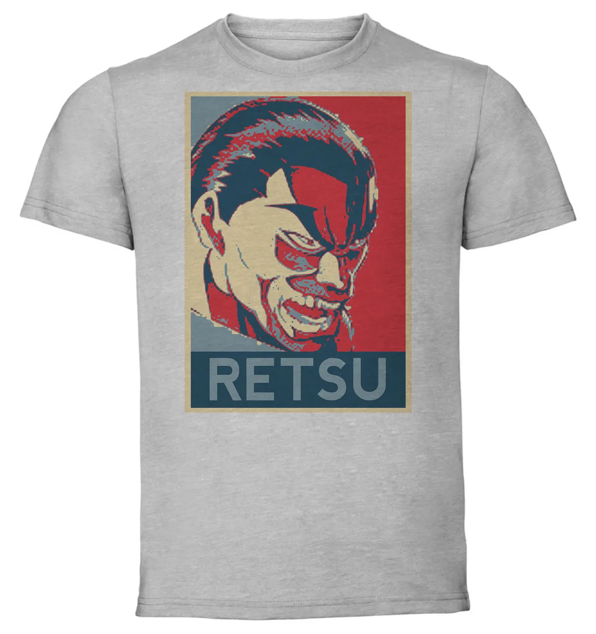 T-Shirt Unisex - Grey - Propaganda - Grappler Baki Retsu