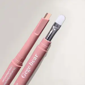 Gege bear 2 In 1 Bicolor Lying Pencil Triangle Head Highlighter Under Eye Pencil Eyeshadow Brightening Waterproof Makeup Tool