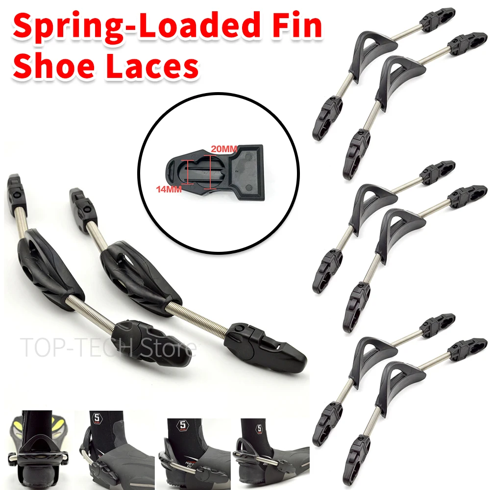 

Open-heel Scuba Diving Snorkeling Fins Spring Strap 304 Stainless Steel Spring Straps for Cressi Mares Scuba Diving Fins