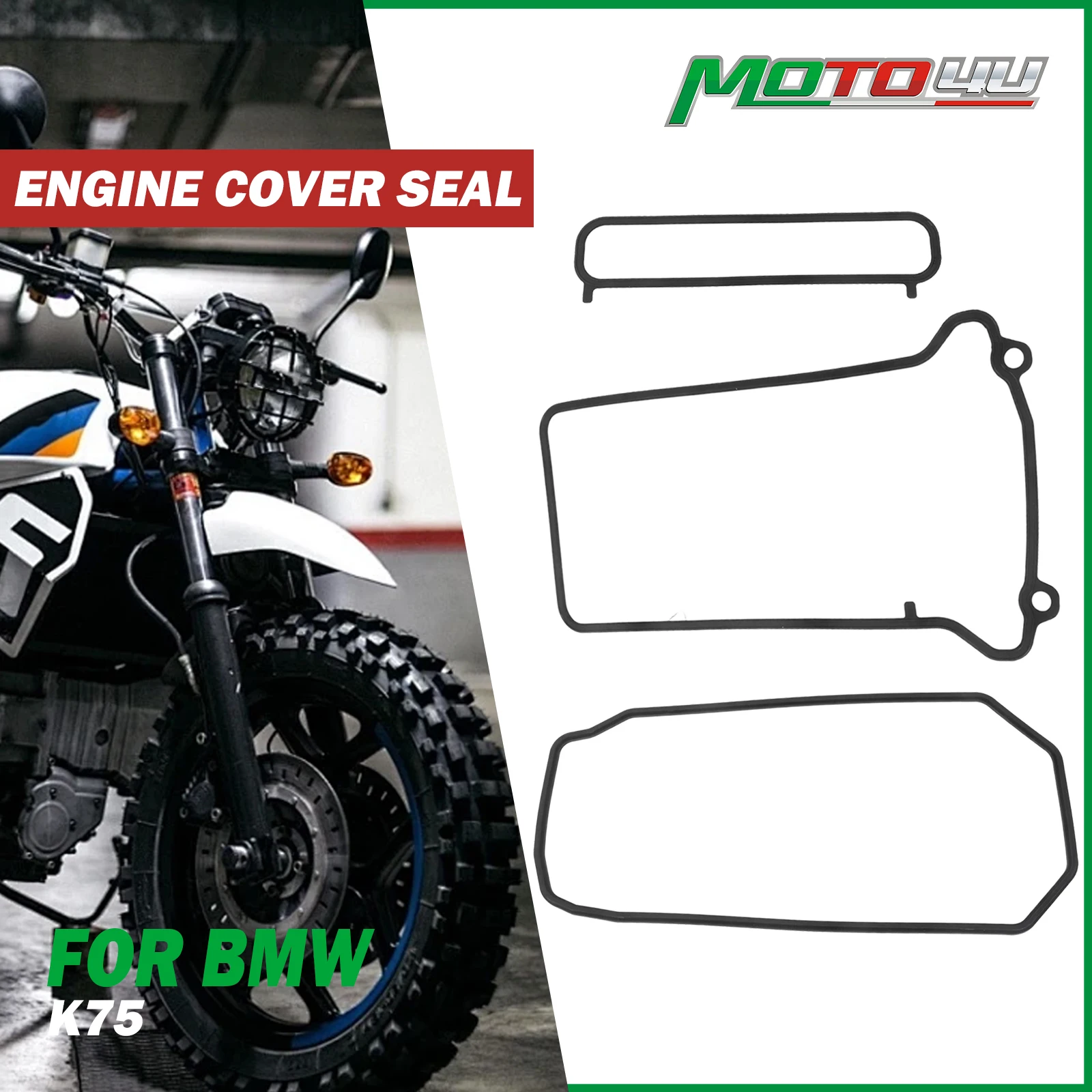 For BMW K75 /2/C/S/RT/SE 1984-1997 Rubber Engine Cover Seal Motorcycle Side Cover Rubber Gasket Valve Cover Accessories