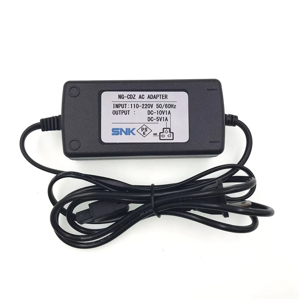 SNK NEOGEO CD CDZ コンソール用 ACアダプター 110-220V 50/60Hz 電源