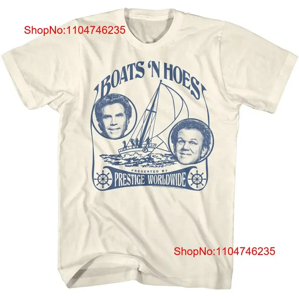 Step Brothers Movie Boats N Hoes Presented By Prestige Worldwide Men's T Shirt vintage Washed Unisex Top For Everyday Wear