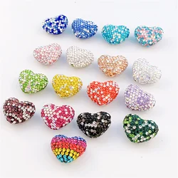 ST21 Rainbow Colored Straight Hole Beads Cute DIY Mobile Phone Hanging Chain Bag Chain Accessories