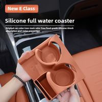 For E Class W214 E260 E300 E200 2024 2025 Car Central Console Water Cup Holder Silicone Water Cup Pad Cover Trim