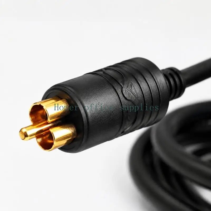 K43B Vehicle DIN Power Extension Cable with Black PVC Outer Material, 12-24 V Input and Male-to-Female Ends for Electronics and