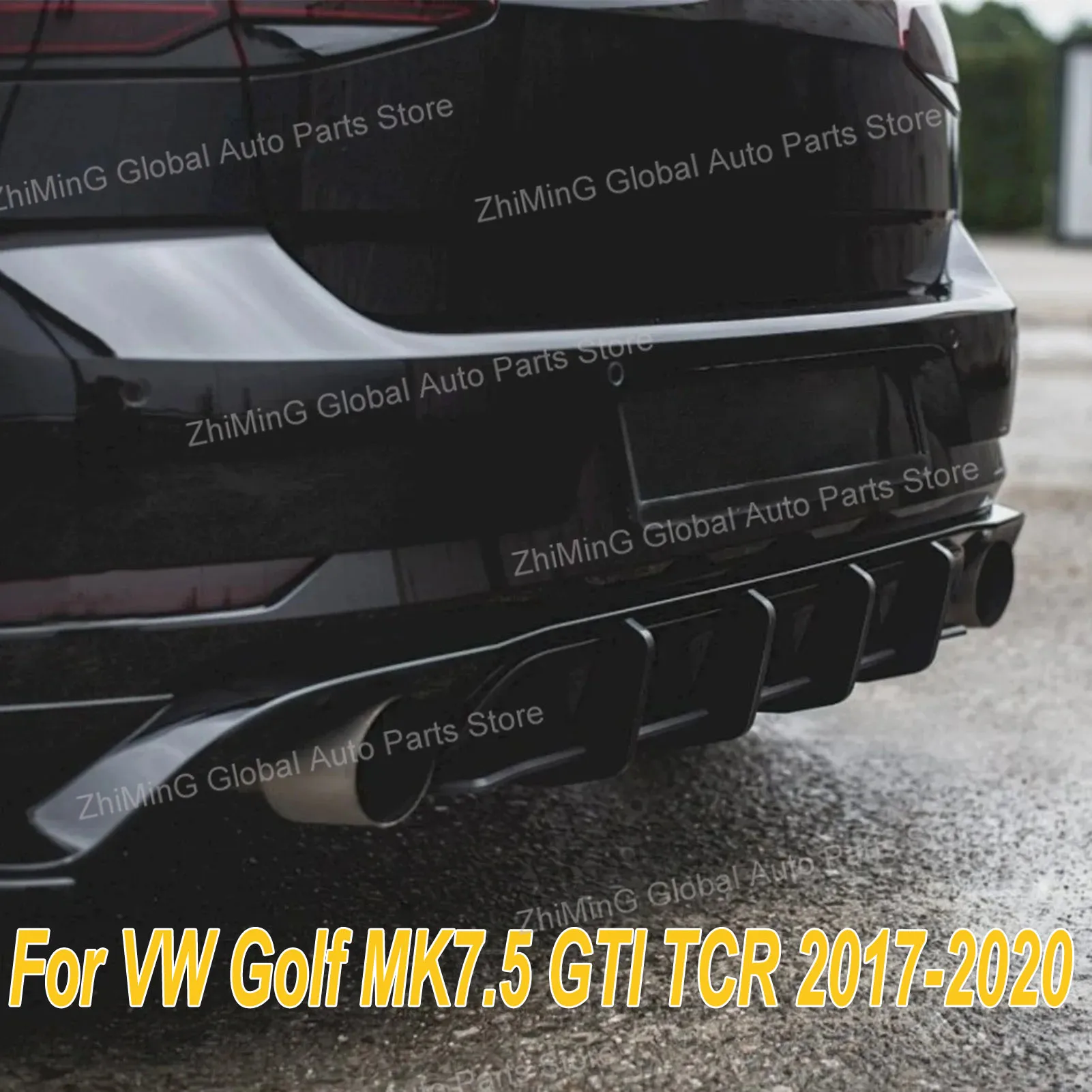 

Диффузор заднего бампера для Volkswagen Golf MK7.5 GTI TCR 2017-2020, балдахин Maxton Style