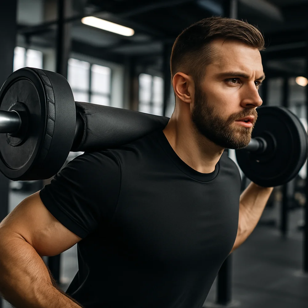 

Thicken Sponge Barbell Shoulder Pad Wear-resistant Non-slip Weight Lifting Pad Shock-absorbing Gripper Cover