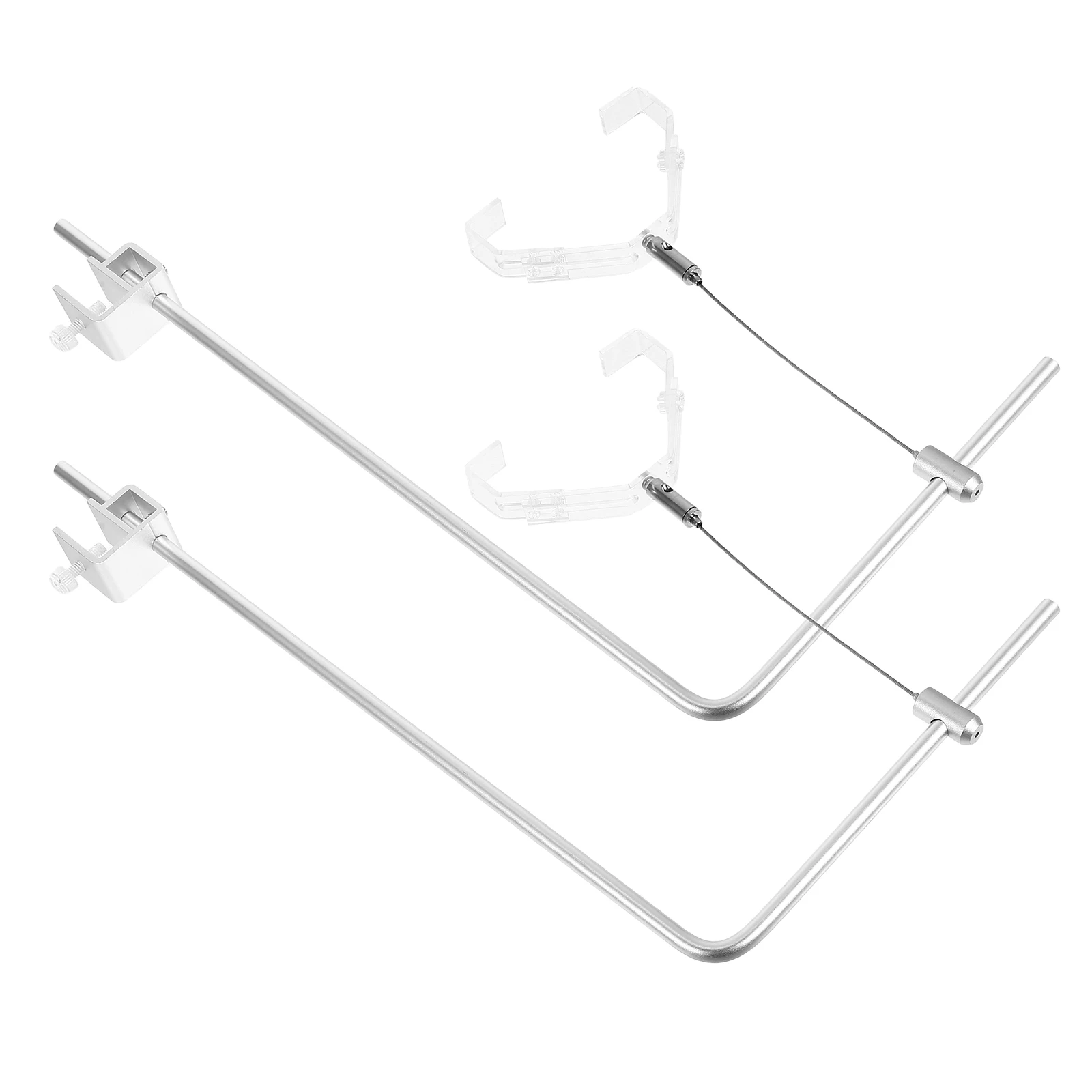 

2pcs Fish Tank Light Bracket Adjustable Height Aquarium Lamp Rack Aluminum Alloy Clamp Fit Saltwater Freshwater
