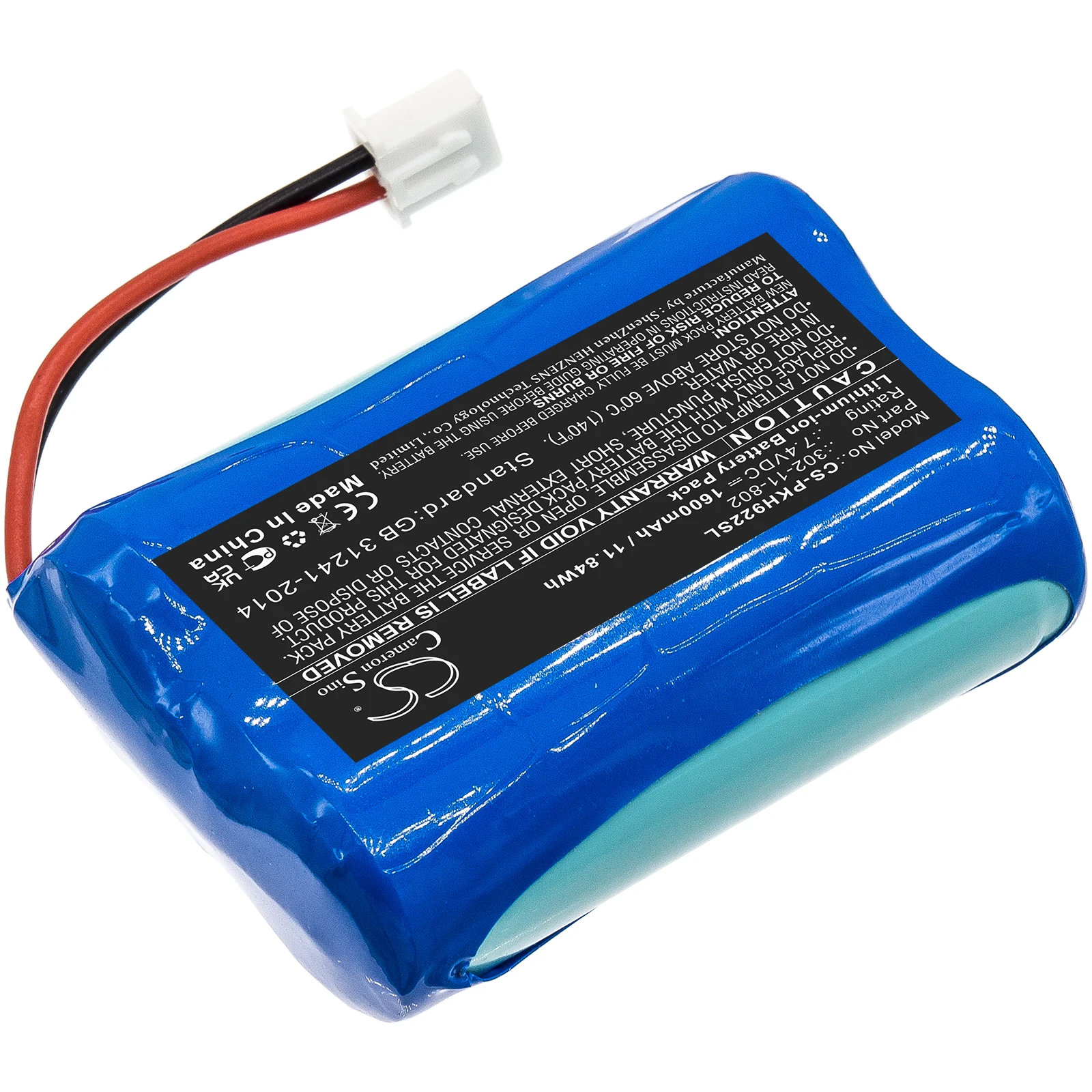 CS Equipment Survey Battery for Peaktech P 9022 DVB-C/S/T DVB-S DVB-S2 DVB-C DVB-T P9022 Fits 302-11-802 1600mAh/11.84Wh