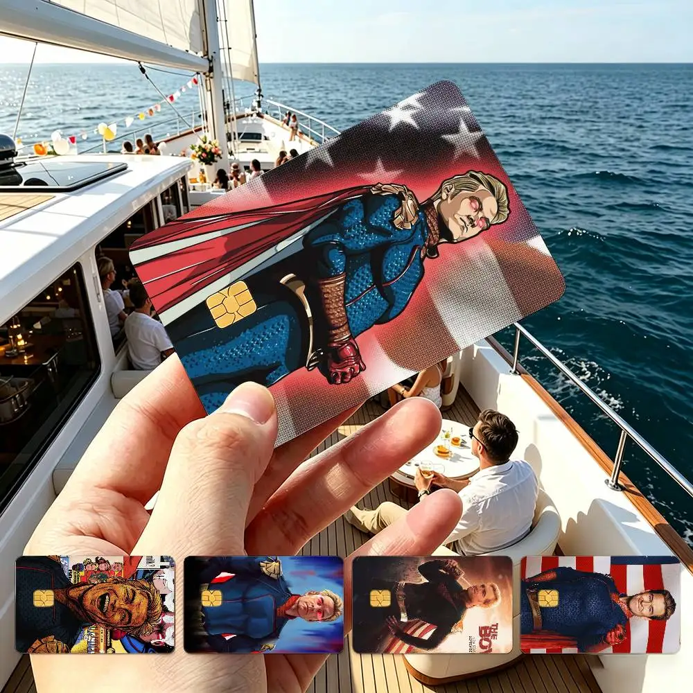

T-The h-Homelander The Boys Credit Card HD Stickers Game Card Decal Small Chip Waterproof Sticker Gift
