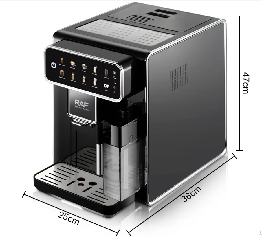 Automatic Espresso Coffee Maker Smart Touch Screen Control Machine with Self-Cleaning System Intelligent Coffee Machine
