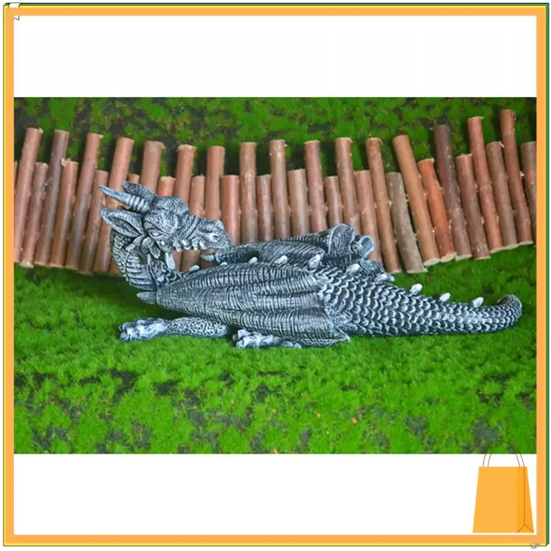 L53A-الطائر التنين رئيس والذيل يتأرجح حديقة قلادة حديقة ديكور المنزل الحلي الراتنج الحرف