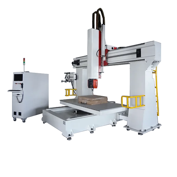 Table Moving 4X8 Ft Art Router Multi Head Cnc Hine Woodworking Metal Cutting 5 Axis Hining Center For Wood