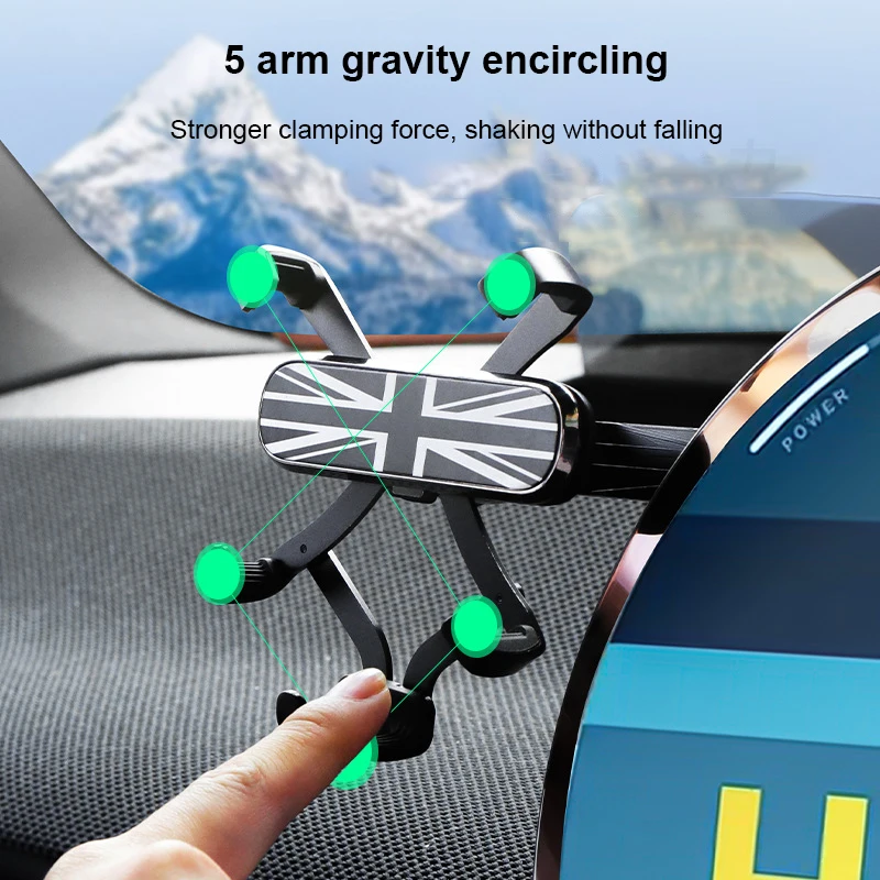 Car Mobile Phone Holder for Mini Countryman U25 J01 EV J05 Aceman F65 F66 F67 Cooper S E SE 2024 2025 Car Mount GPS Accessories