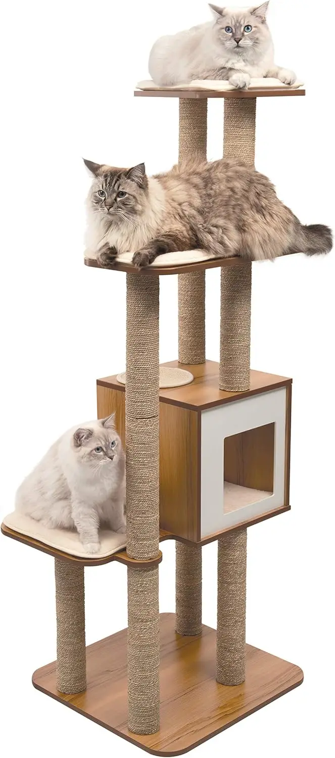 

High Base Extra Large Cat Tree, Cat Furniture, 52060, Walnut