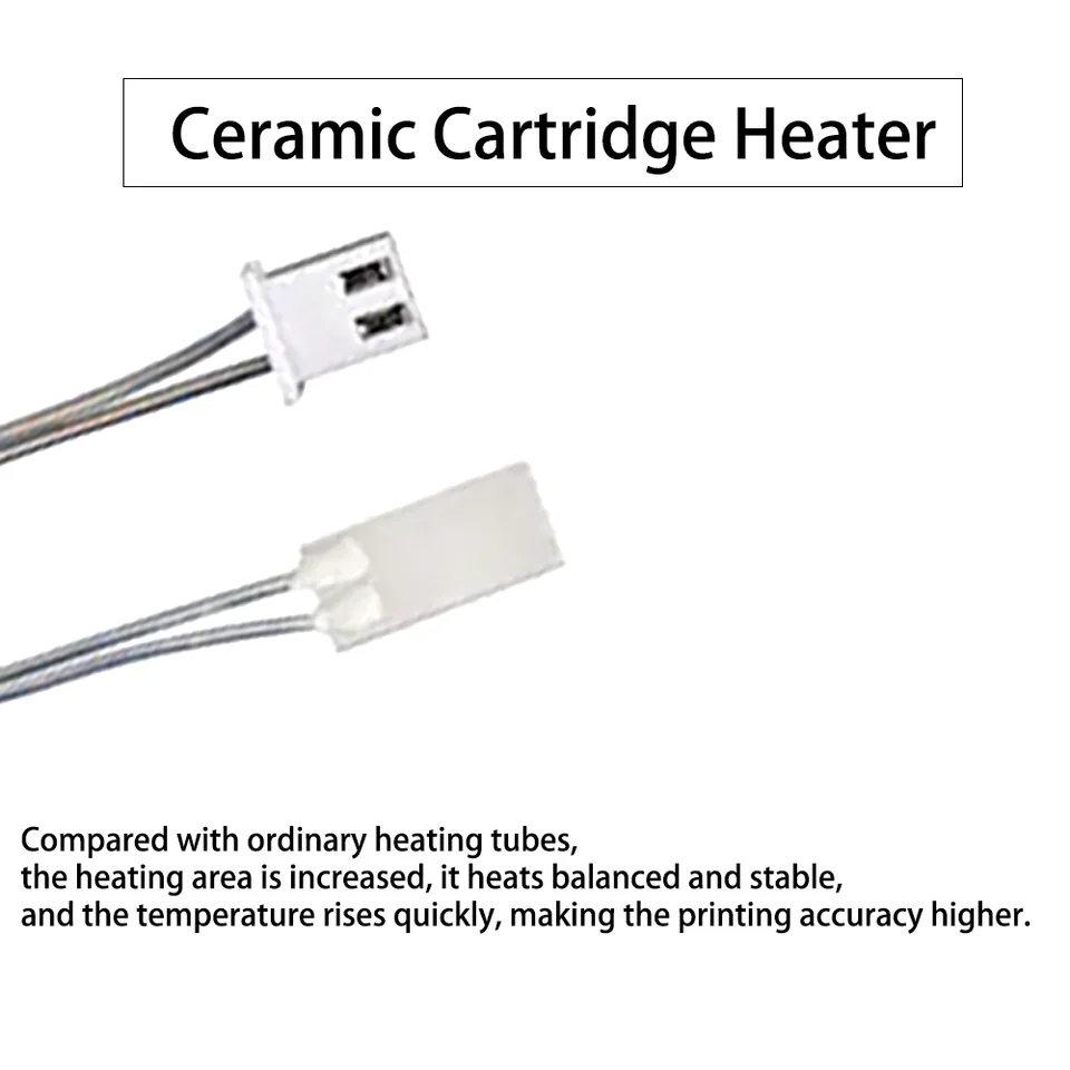 3DPLady | Thermistor und Kermik Heizpatrone (48W) kompatibel für Bambu Lab X1 Carbon