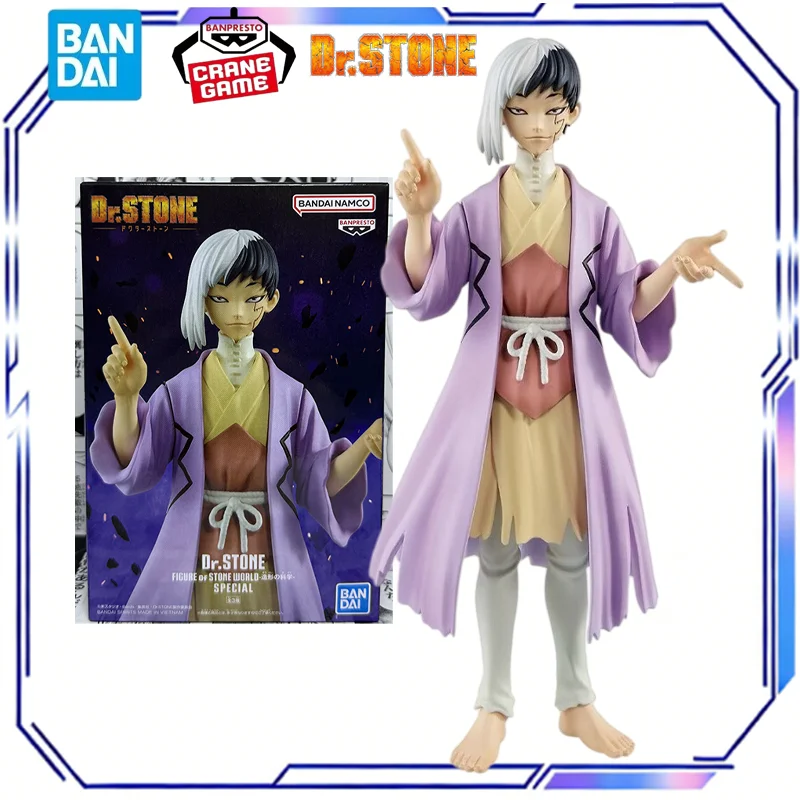 Bandai Original Banpresto Dr.STONE Gen Asagiri Anime Action Figure Model Toy Collection Gift