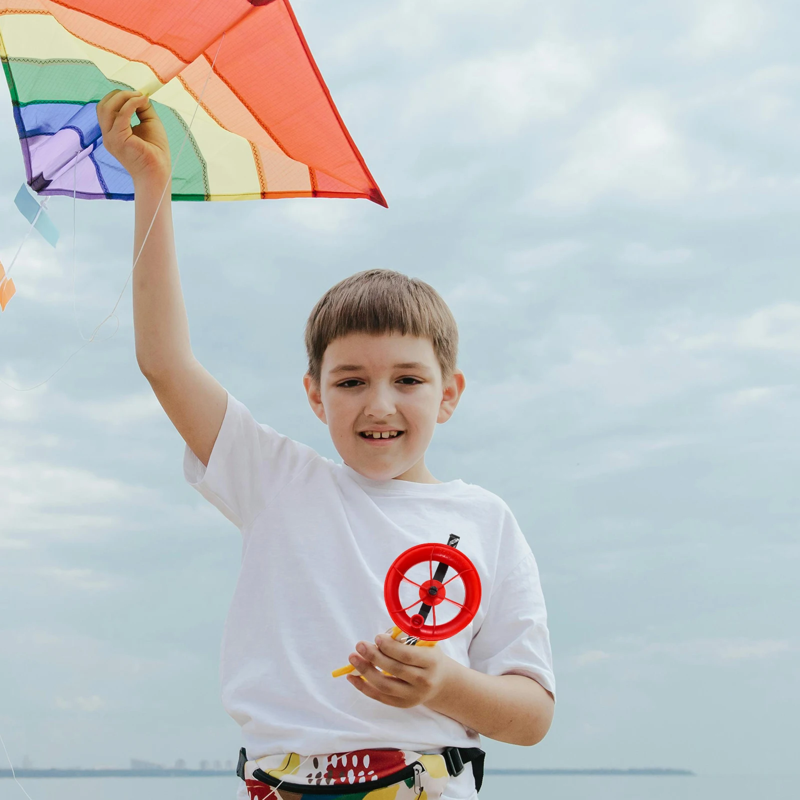 Herramienta de cuerda de rueda para deportes al aire libre, enrollador de línea voladora, accesorios de carrete, mango seguro, Compatible con tablero de carrete, 2 uds.