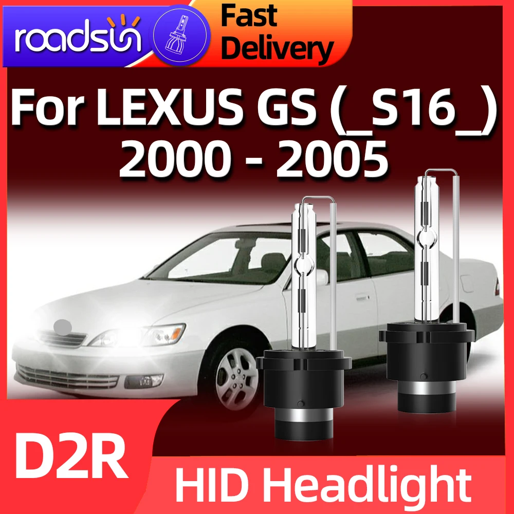 

Roadsun 35W HID Xenon Bulb 6000K D2R Super Vision Car Headlight For LEXUS GS (S16) 2000 2001 2002 2003 2004 2005