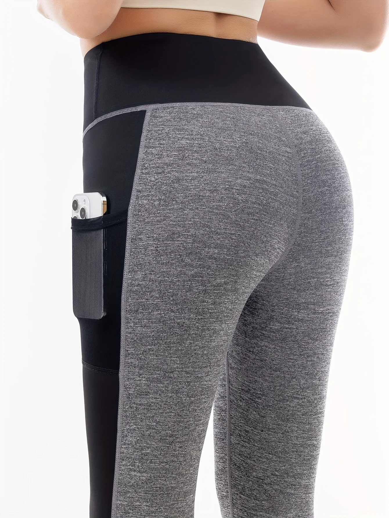 กางเกงโยคะเอวสูงสะโพกไร้รอยต่อเอวยางยืดออกกำลังกายรัดรูปฟิตเนสเอวสูงกางเกงวิ่งแห้งเร็วไร้รอยต่อ