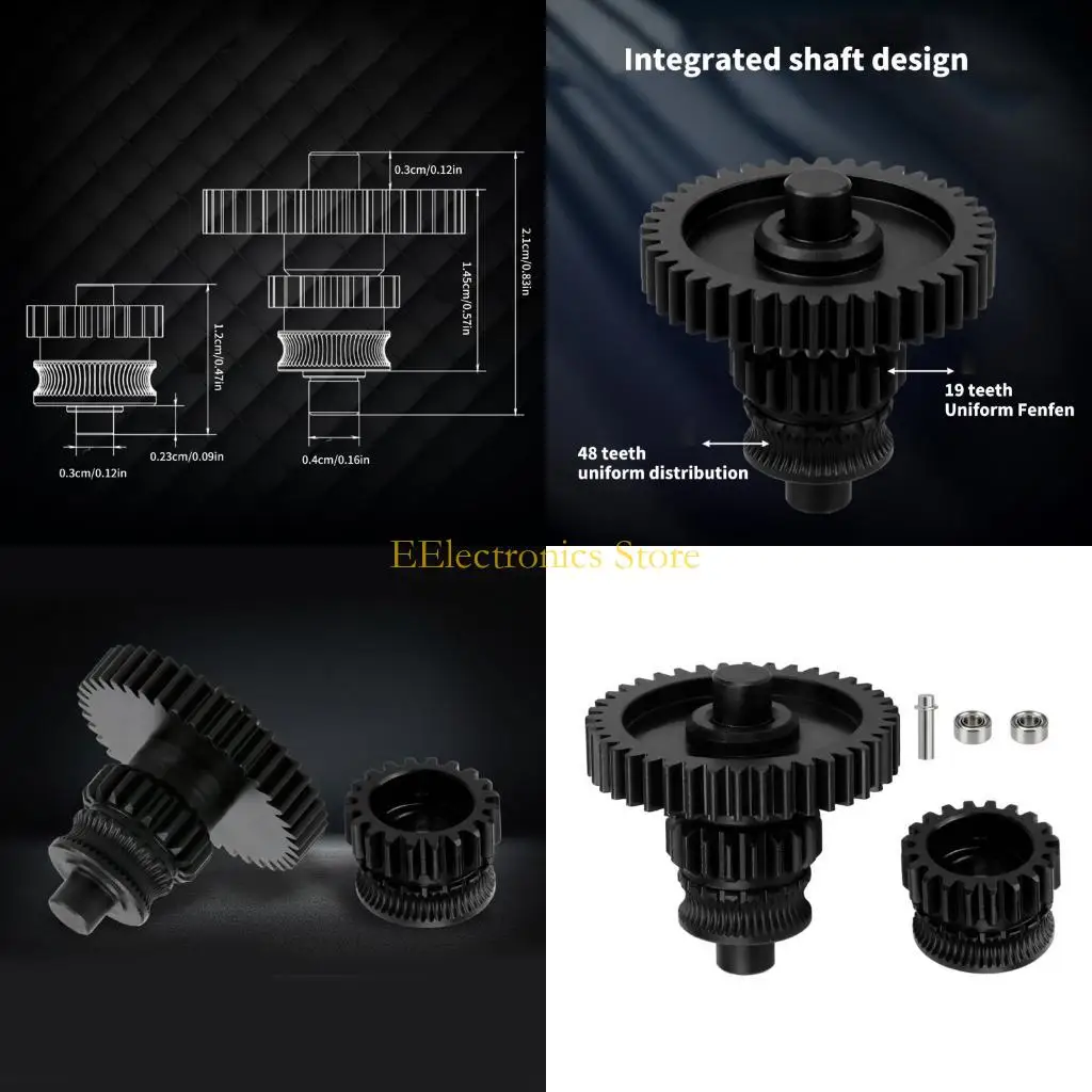 

B03C Double Bearing Extruder Gear For Kobra3 V2 Strong And Metal Gears For Consistent 3D Printing Result