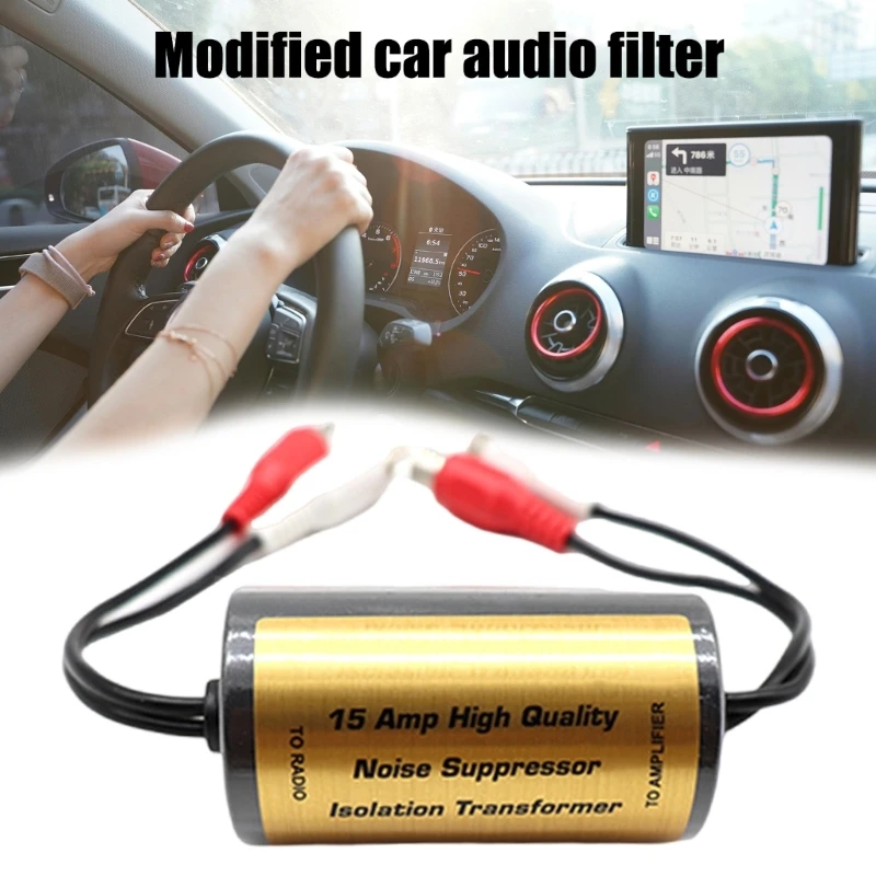 Upgraded Ground Noise Isolator, Noise Filter for Car Radio/Home Stereo Systems Noise Suppressor Reducer Dropshipping