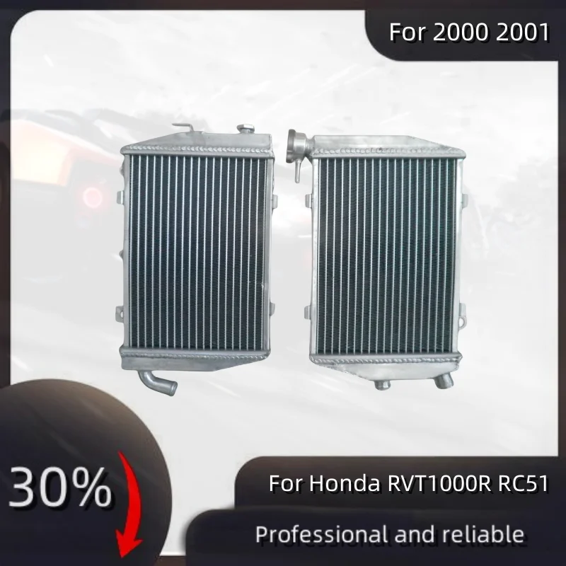 

For 2000 2001 Honda RVT1000R RC51 RVT 1000 R Aluminum Radiator Cooler Cooling Coolant