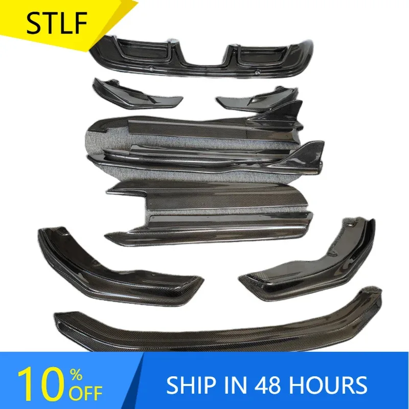 

Deren High QualityCarbon Fiber A-Style Front Lip Side Skirt And Rear Diffuser Body Kit For s 718 Cayman Boxster