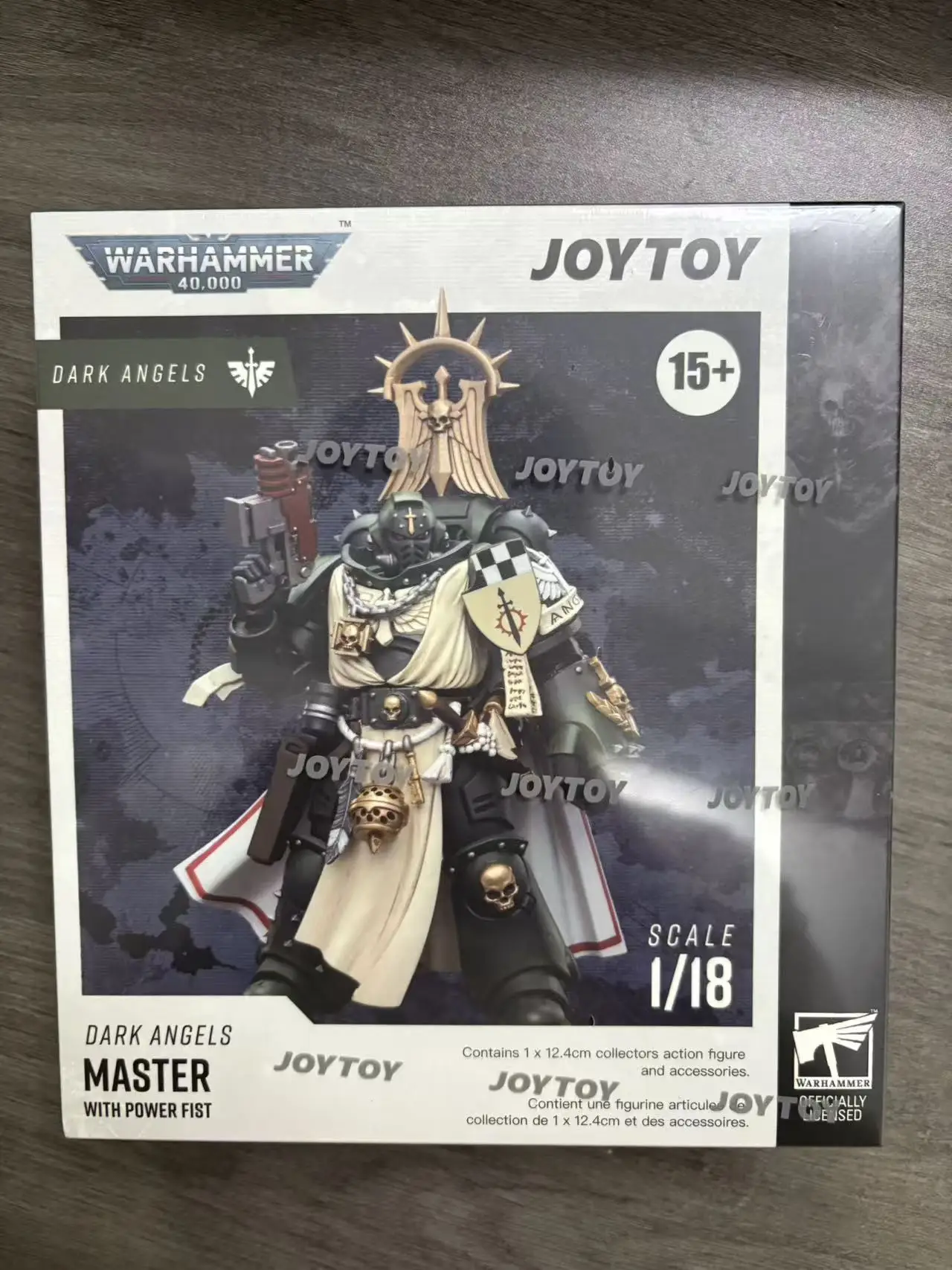 Figurka akcji JOYTOY 1/18 40K Dark Angels Master Lazarus Master z Power Fist Anime Military Model