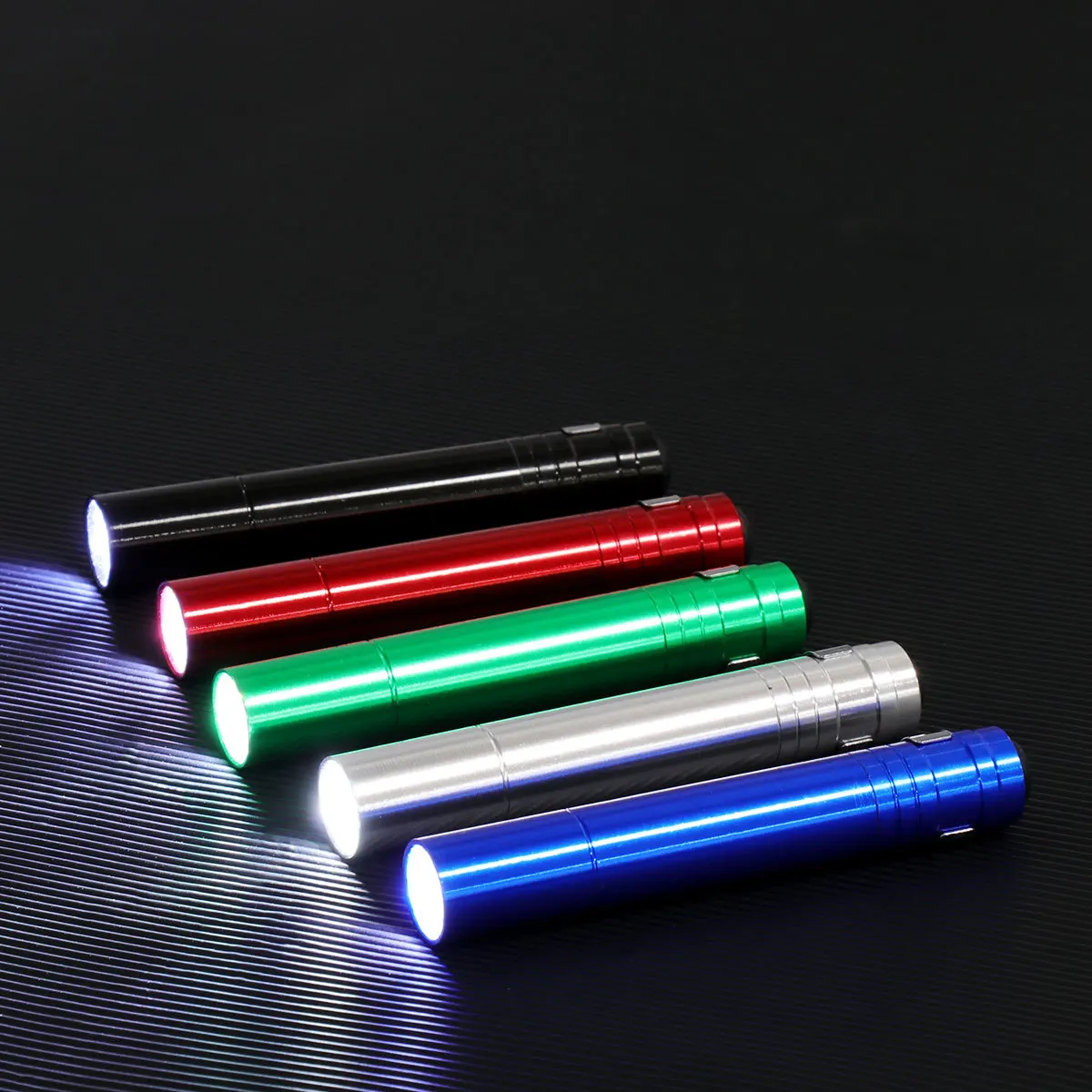 

5Pcs Mini LED Pocket Flashlight Slim Aluminum Clip Torch Portable for Travel Hiking Camping Emergency Inspection