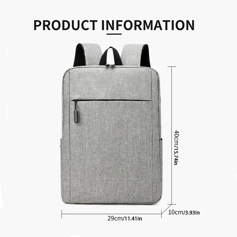 Classic Large Capacity Unisex Backpack, Simple, Lightweight, Multifunctional Leisure Backpack, Commuting Backpack, Computer Bag
