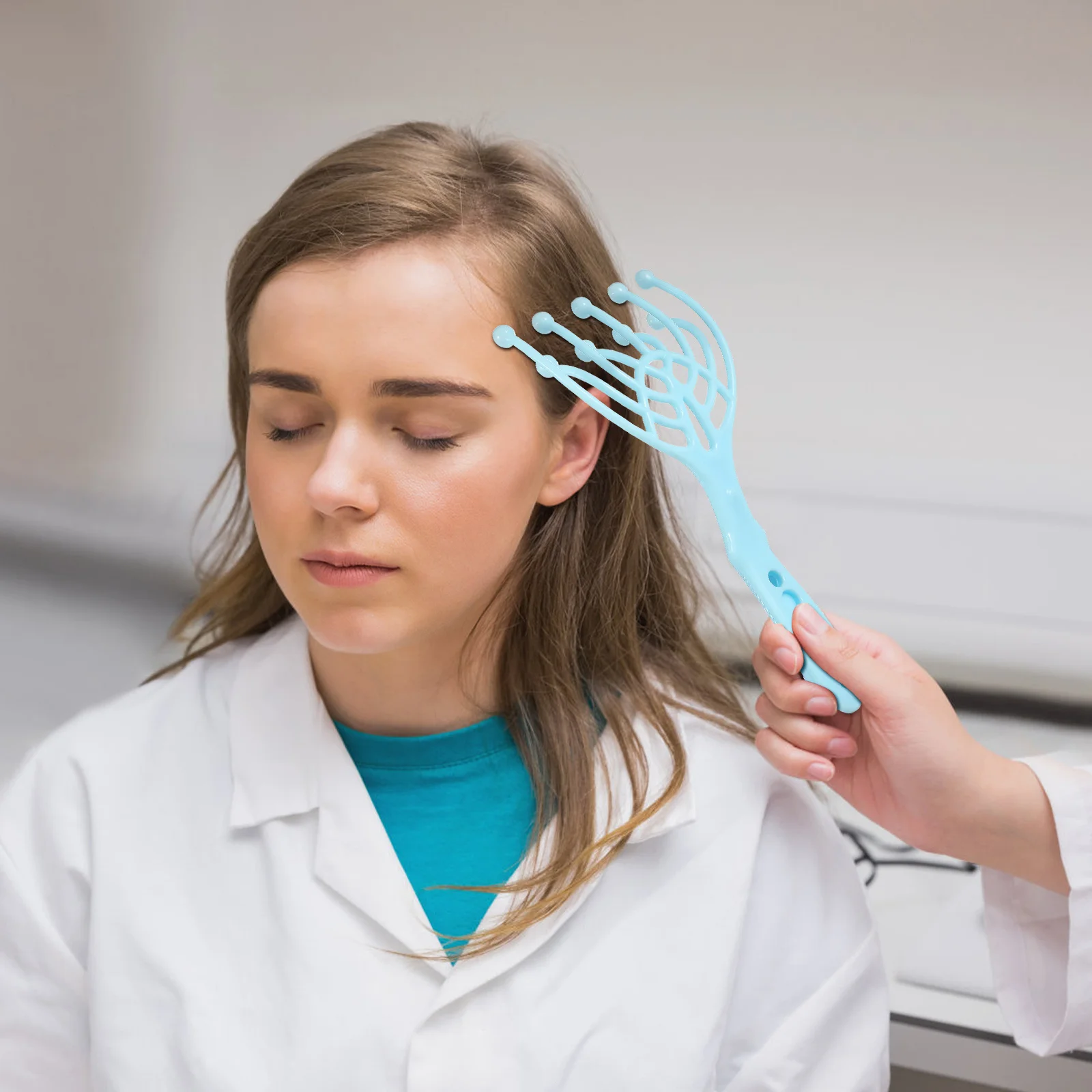 

2pcs Scalp Massager Tool Plastic Head Massage Roller For Hair Scalp Stimulator Portable Neck Shoulder Relaxation Device