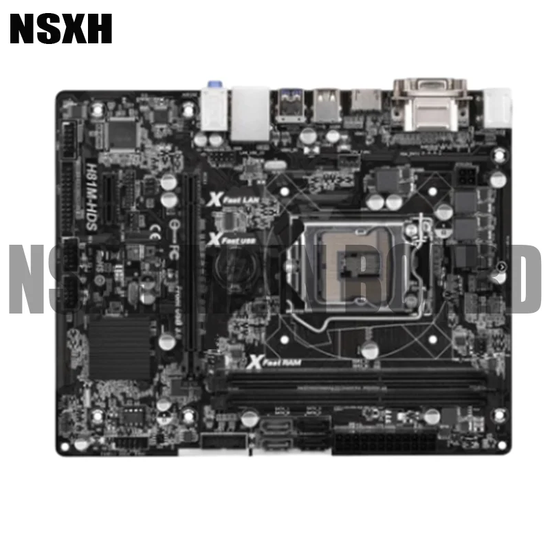 

Original H81M-HDS Motherboard USB3 SATA3 LGA 1150 DDR3 Mainboard 100% Tested Fully Work