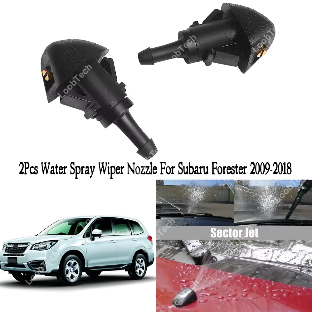 

Adjustable Windshield Washer Nozzles Assembly For Subaru Forester Direct Replacement Front Hood Wiper Fluid Nozzle Spray Jet