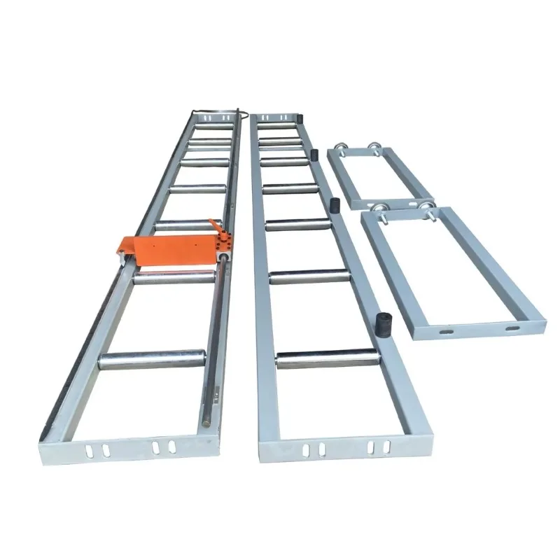 Single track - door and window cutter feed rack for material cutting support
