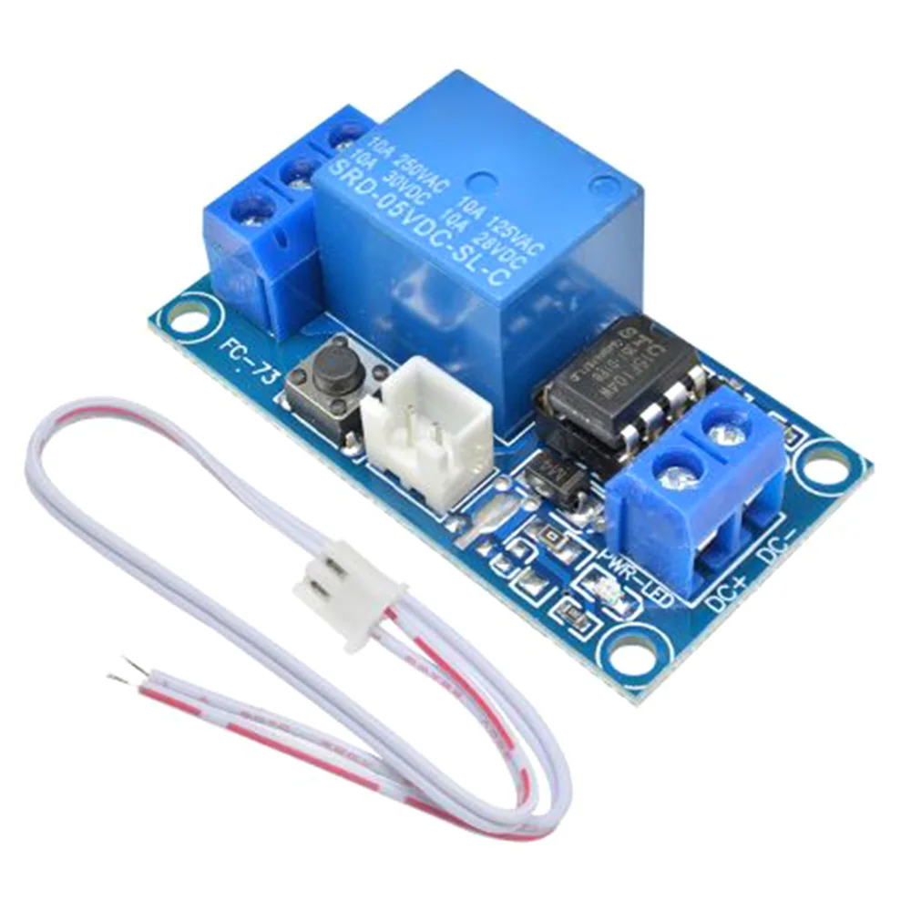 1 Channel Relay Module DC 5V 12V 24V Low Level Trigger Relay Control Light Time Delay Control Switch Cycle Timing Control Board