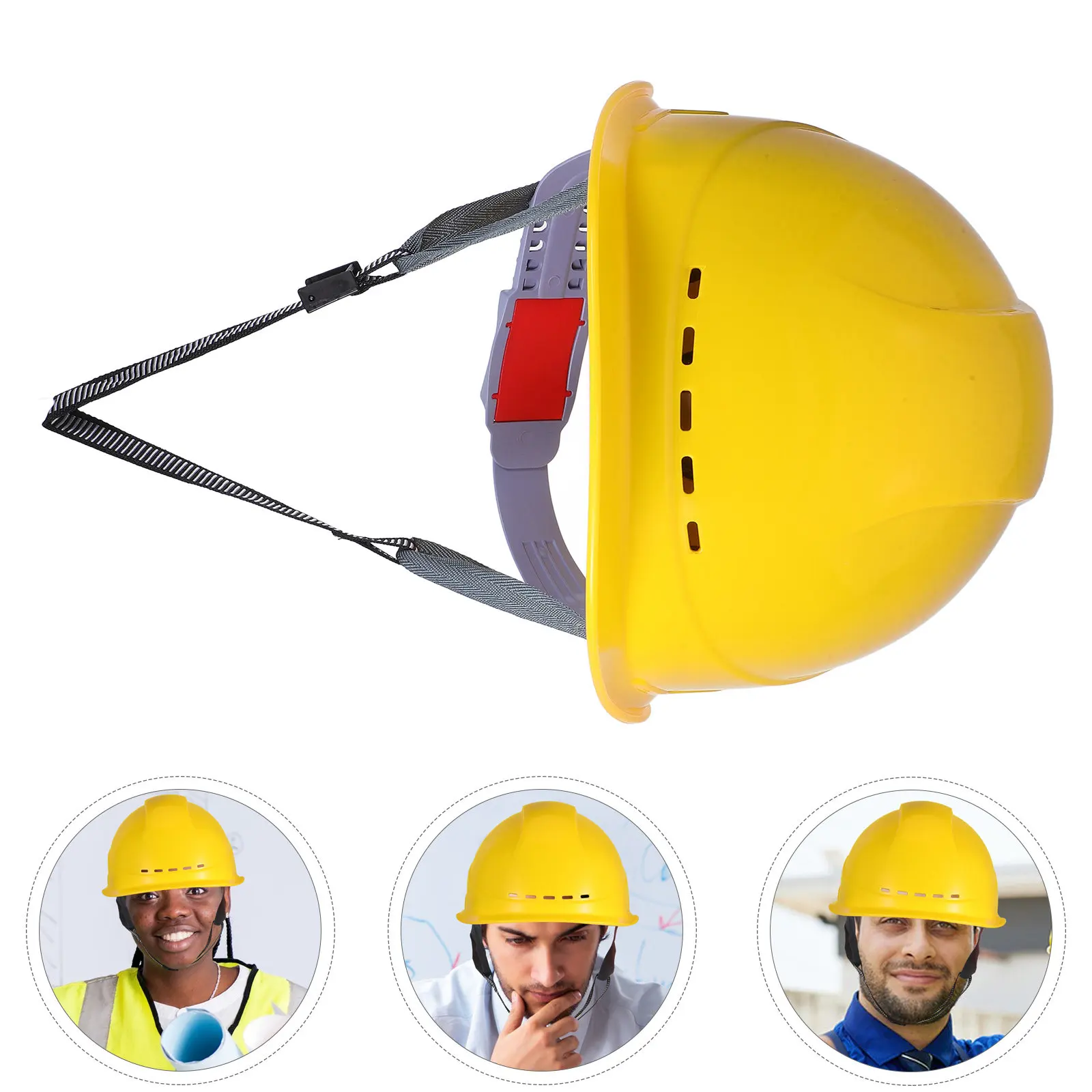 

Yellow Construction Safety Adult Hard Hat Lightweight Breathable Impact Resistant Industrial Headgear for Men