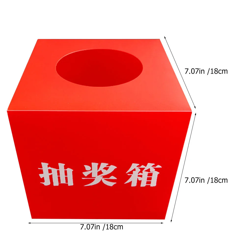 Lottery Box Premium Pp Material Multi-Functional Transparent Raffle Ticket Holder For Party Game Night Donation Meeting