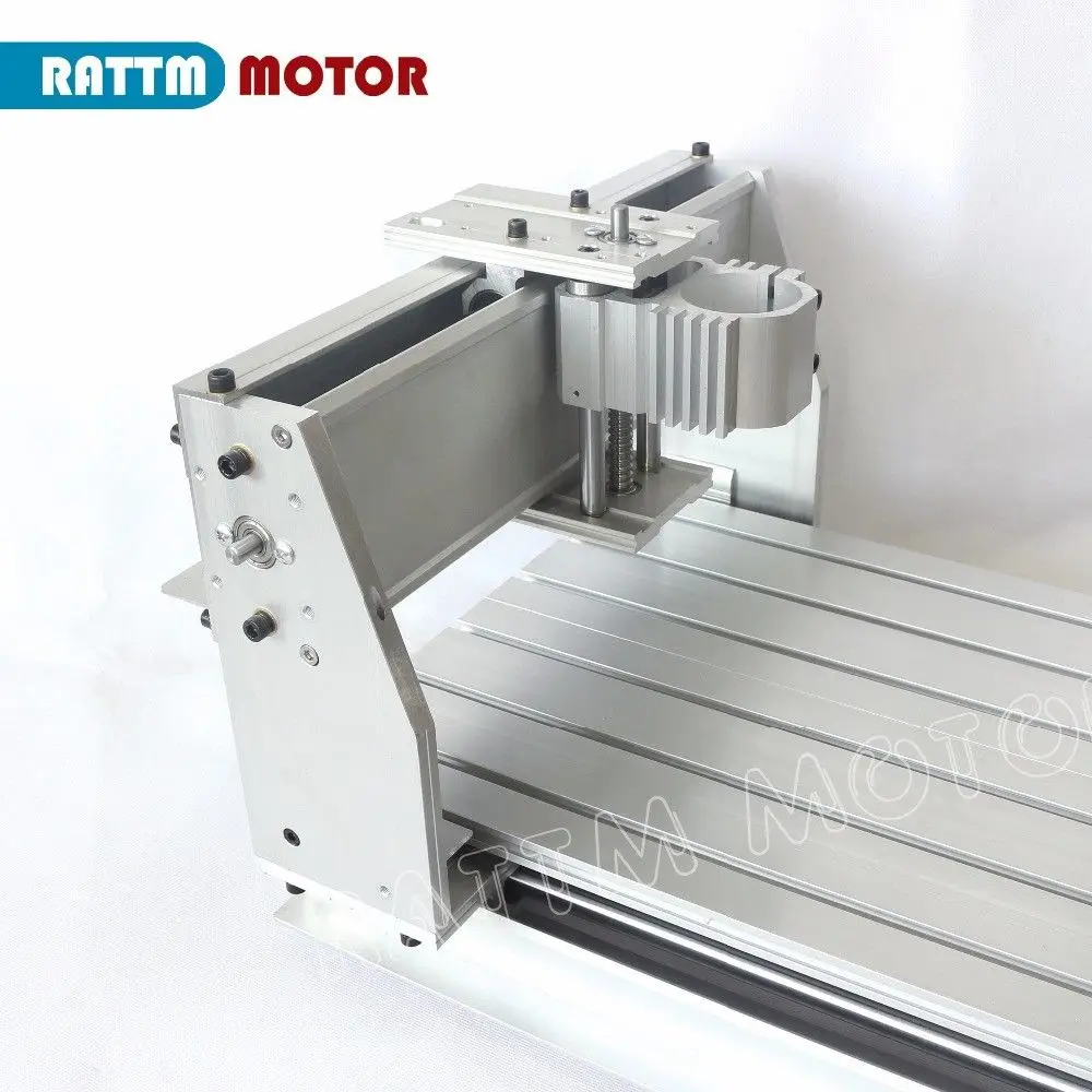 『EU Stock』Wood Lathe 3040 Cnc Router Milling Machine with 43mm clamp bracket Mechanical Kit Aluminium Alloy Frame Ball Screw