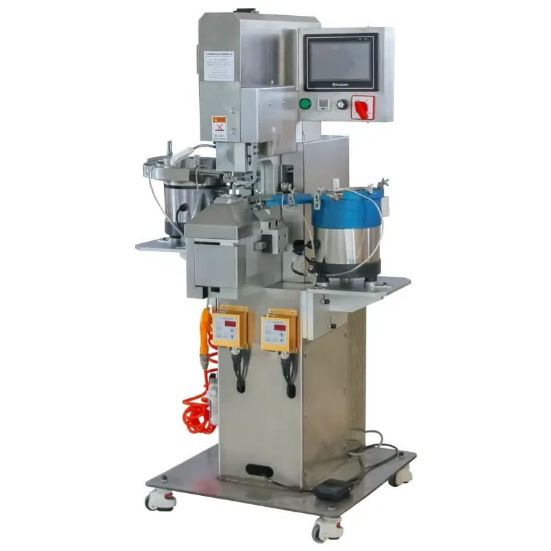 Automatic Cap/hat Snap Fastener Button Fixing Machine for Thick Fabric