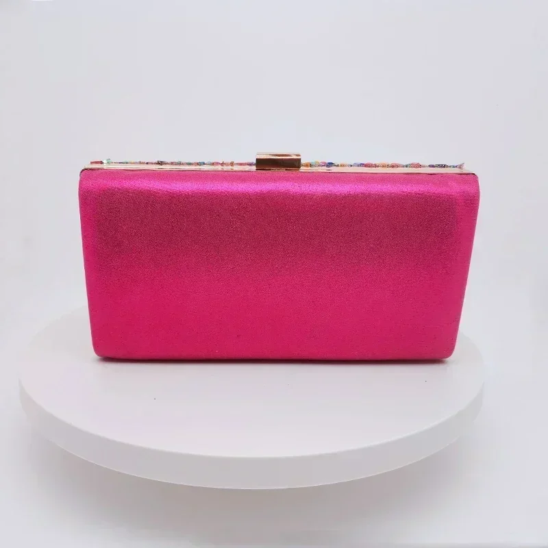 Pink Ladies Clutch Bag Women Evening Party Purse Shell Decoration Crossbody Bags Luxury Designer Multi-Color Handbag 2023