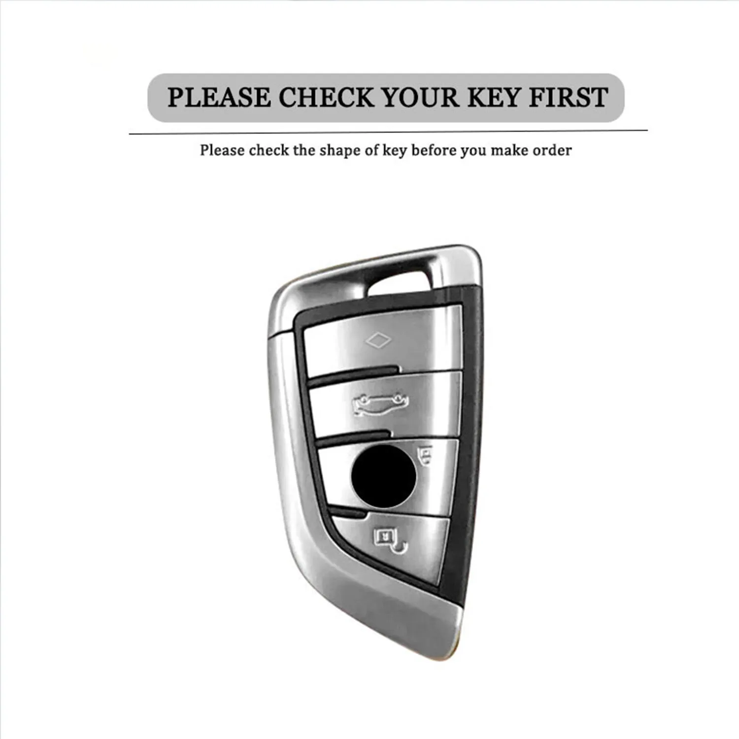 TPU Car Key Case Cover for For BMW X1 X3 X5 X6 X7 1 3 5 6 7 Series G20 G30 G11 F15 F16 G01 G02 F48 Keyless Stylish Simplicity