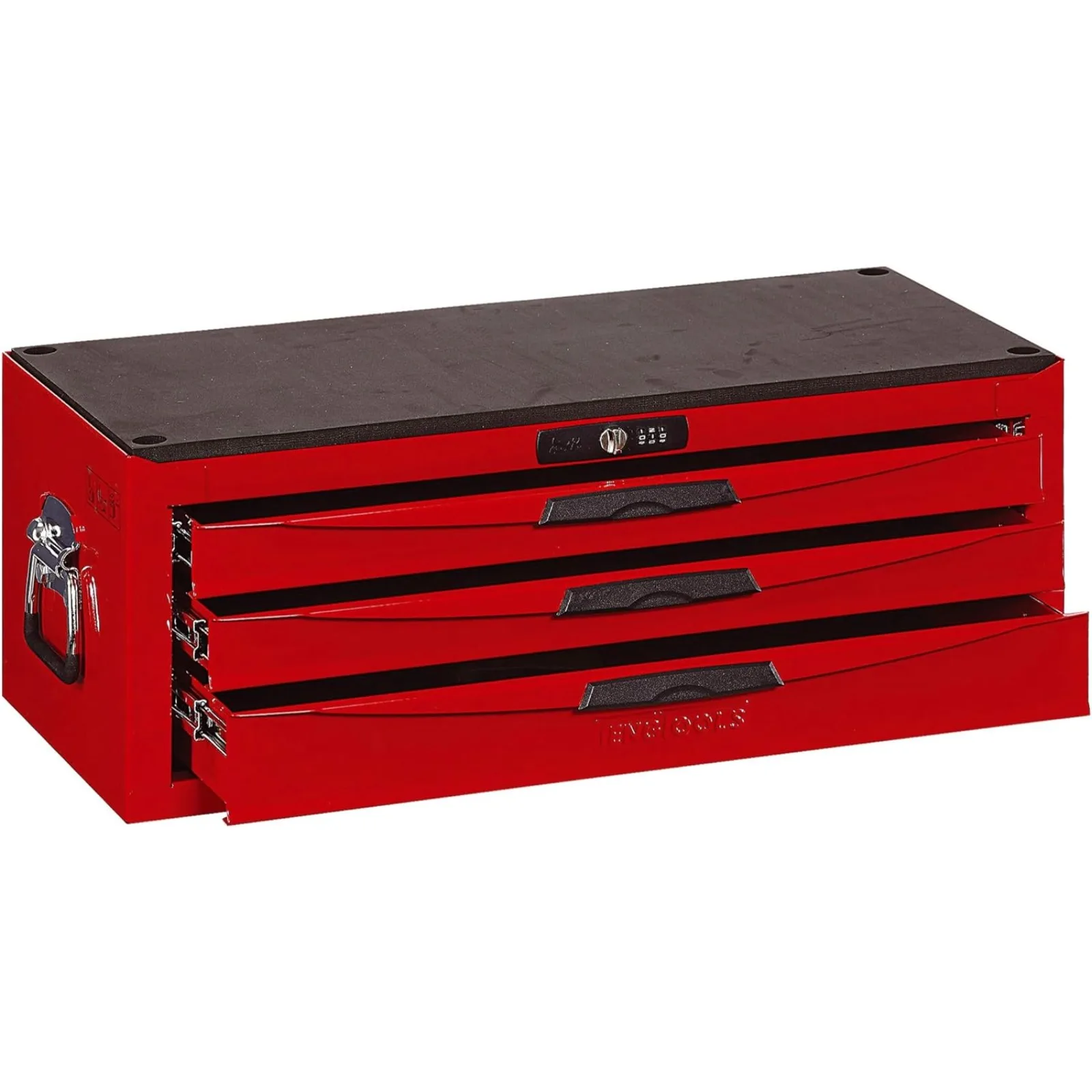 

US 3 Drawer Professional Portable Steel Lockable Red N Series Middle Tool Box - TC803N