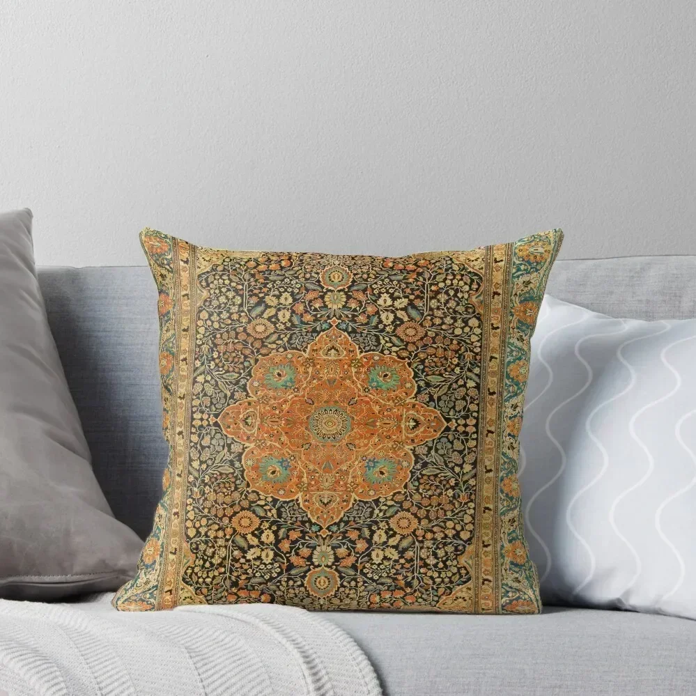 

Antique Mohtashem Kashan Persian Rug Print Throw Pillow Bed pillowcases Decorative Cushion Cover Anime bed pillows pillow