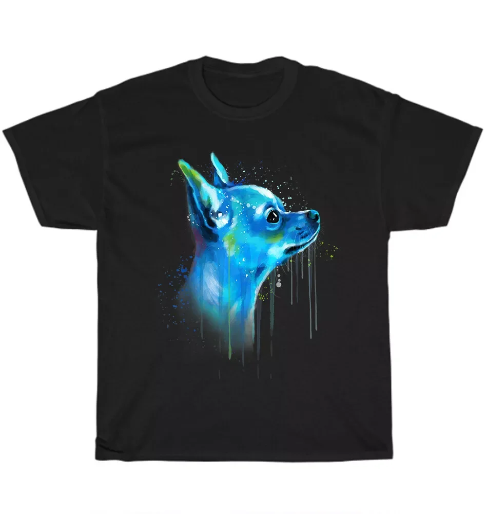 Cute Chihuahua Watercolor Painting Art Dogs Pet Puppy Animal Lover Men's T-Shirt