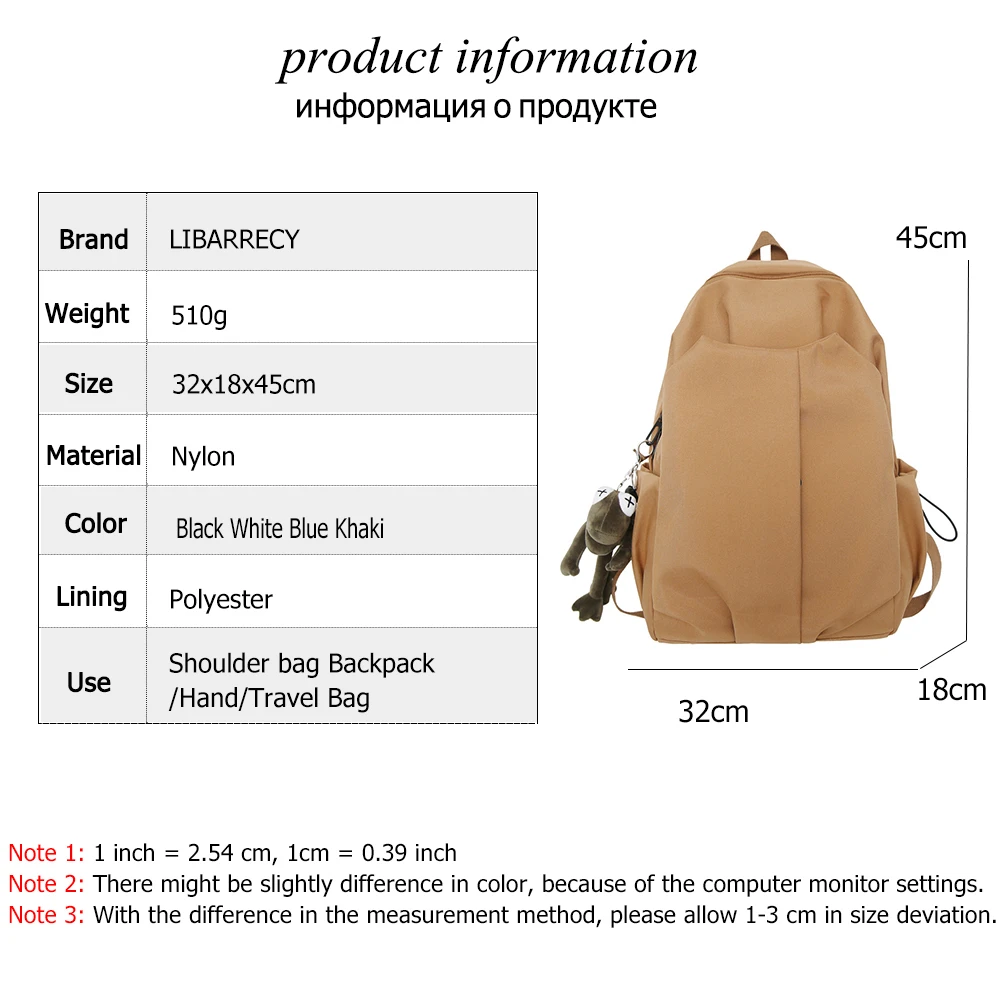 Mochila de Color sólido para mujer, mochilas escolares con múltiples bolsillos para adolescentes, mochila antirrobo para ordenador portátil, bolsa de viaje informal Unisex