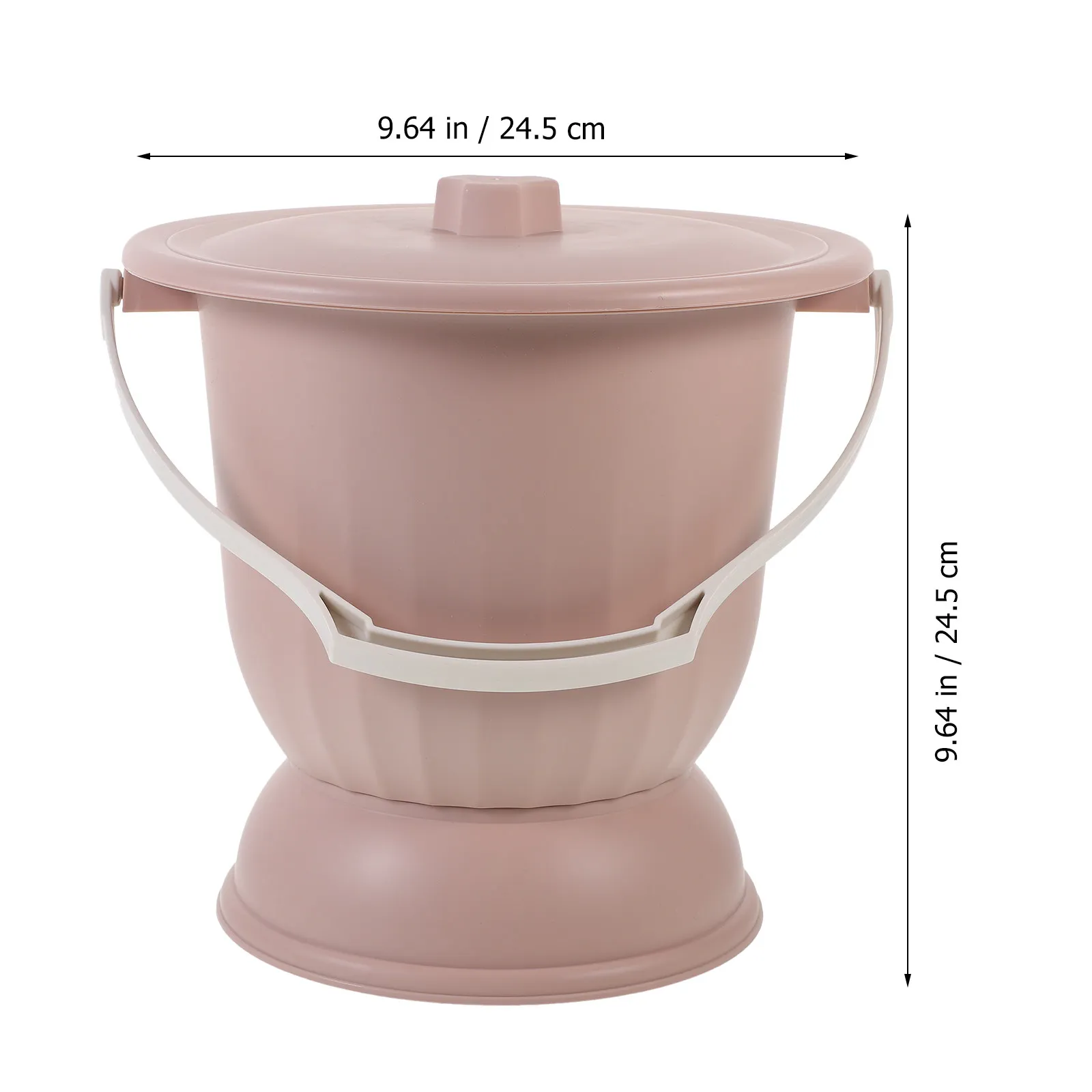PP Chamber Pot Portable Toilet Spittoon Urine Bucket Urinal Bedpan for Elderly Pregnant Disabled Home Car Travel Use