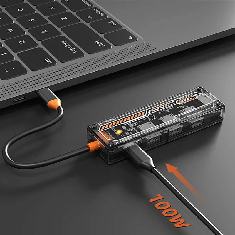 

AEF7-5 в 1 док-станция-концентратор USB 3.0 USB-адаптер с USB2.0X2 USB3.0 PD100W USB-C 4K @ 30 Гц для ПК, ноутбука, мобильного телефона, аксессуаров