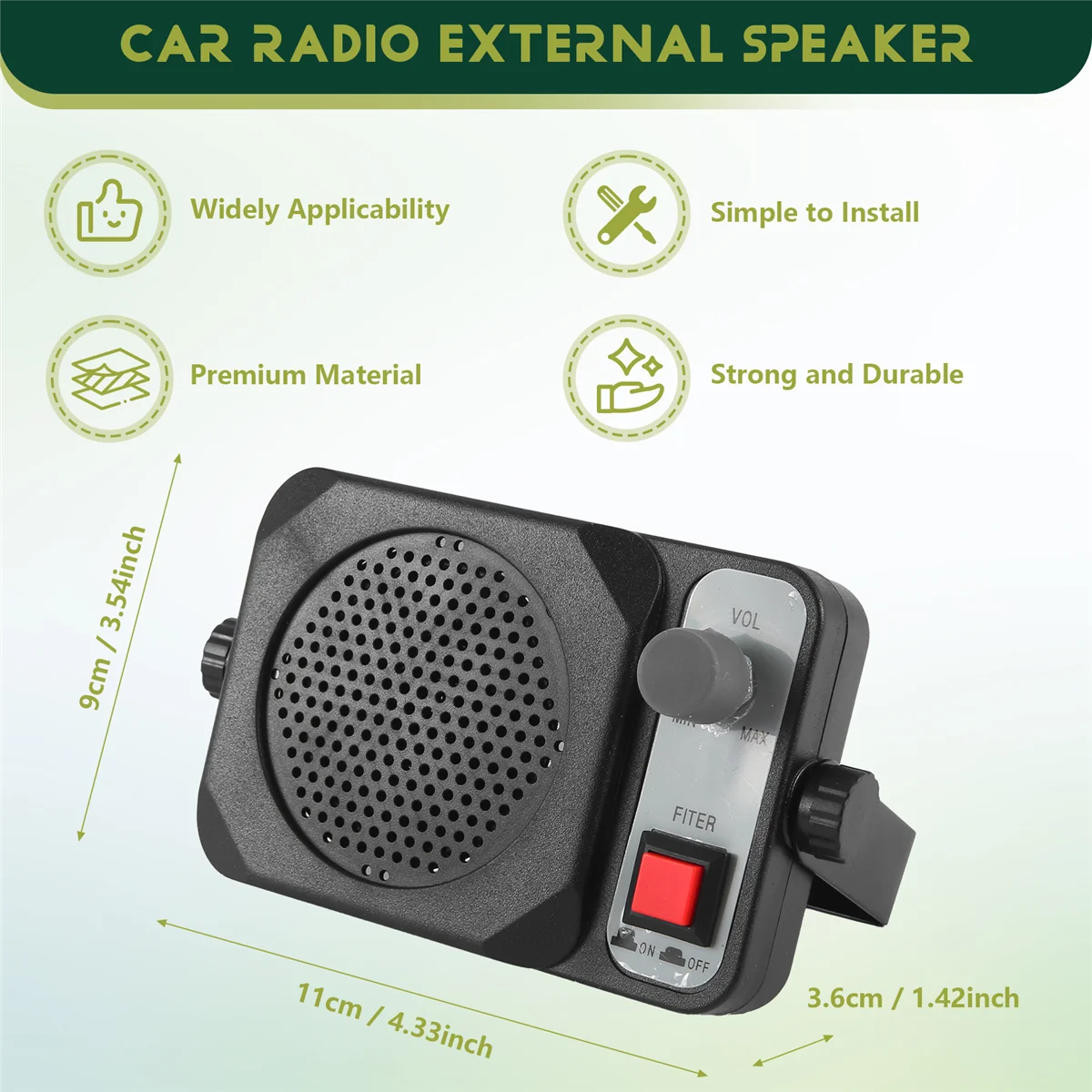 Nuovo TS-650 Mini Altoparlante Esterno ts650 Per Yaesu Kenwood ICOM Motorola Ham Radio CB Hf Ricetrasmettitore Auto Walkie Talkie