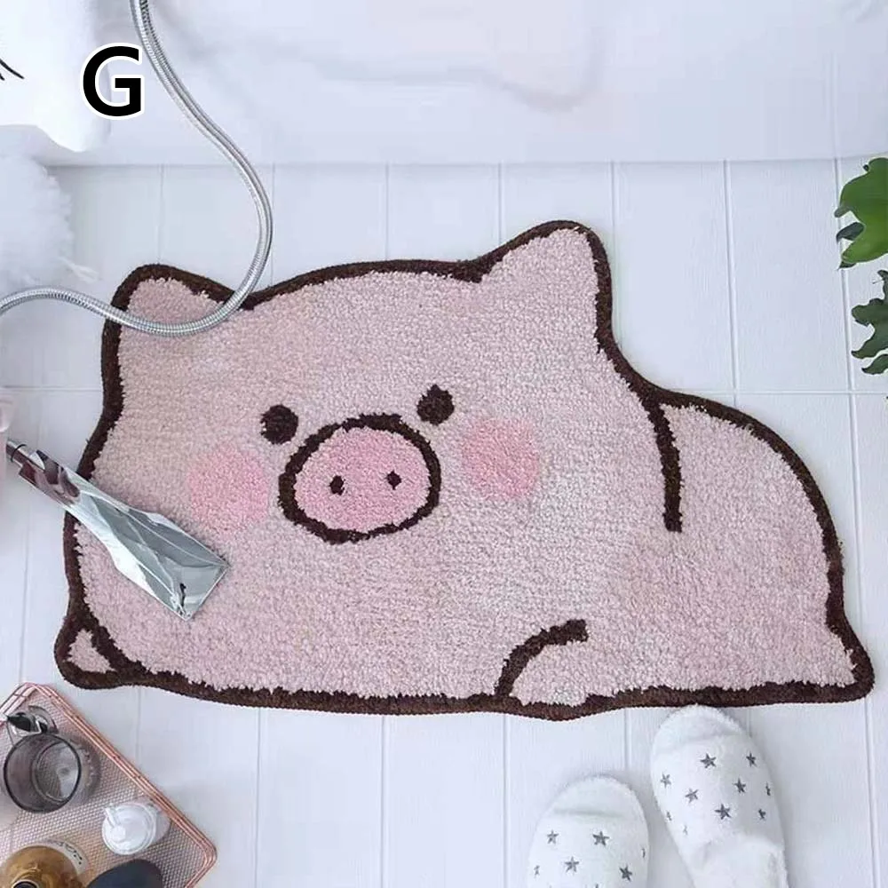 

Soft Material Cartoon Floor Mat Wear-resistant Surface Bathroom Mat Non-Slip Backing Absorbent Design Non-Slip Mat